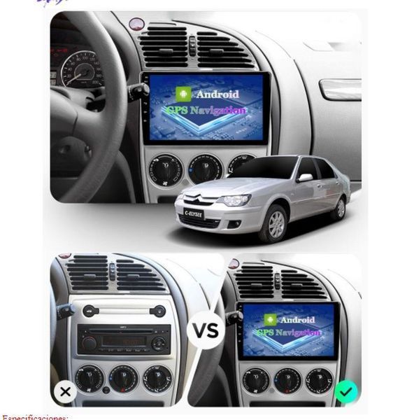 Штатна Магнітола Citroen C-Elysee 2008-2013 на Android Модель ТС10-8octaTop-4G-DSP-CarPlay М-СЦ-9-Т6 фото
