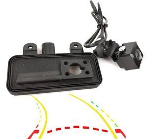 Камера заднього виду в штатну ручку багажника для Mercedes-Benz B180, B200, B220, B260, W245, W246  CCD/CVBS (динамічні лінії) КЗР-2010-01 фото