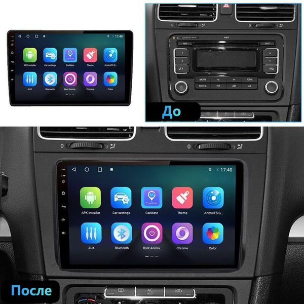 Штатная Магнитола Volkswagen Golf 6 2008-2016 на Android Модель ТС10-8octaTop-4G-DSP-CarPlay М-ФГ6-9-ТС-4/32 фото