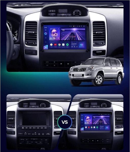 Штатна Магнітола Toyota Land Cruiser Prado 2004-2008 на Android Модель XYAuto-5760-8octa-4G-DSP-CarPlay М-ТПр-9-Т5 фото