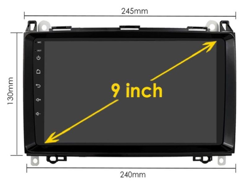 Штатная Магнитола Mercedes B-Class/Sprinter/Vito 2005-2011 на Android Модель JAC-3GWiFi М-МВС-9-3Ж-1/32 фото