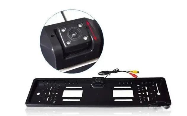 Камера заднього виду в рамці номерного знака CCD 780&times;460 (універсальна, 16 діодів) РНМ-2-12 фото