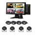 Парковочная система для транспорта: 10&Prime; сенсорный  экран на ножке IPS 1024&times;600 + 4 AHD-камеры 1080P, 170&deg;, кабели 4-pin 5 м+10 м М3-301-27 фото 1