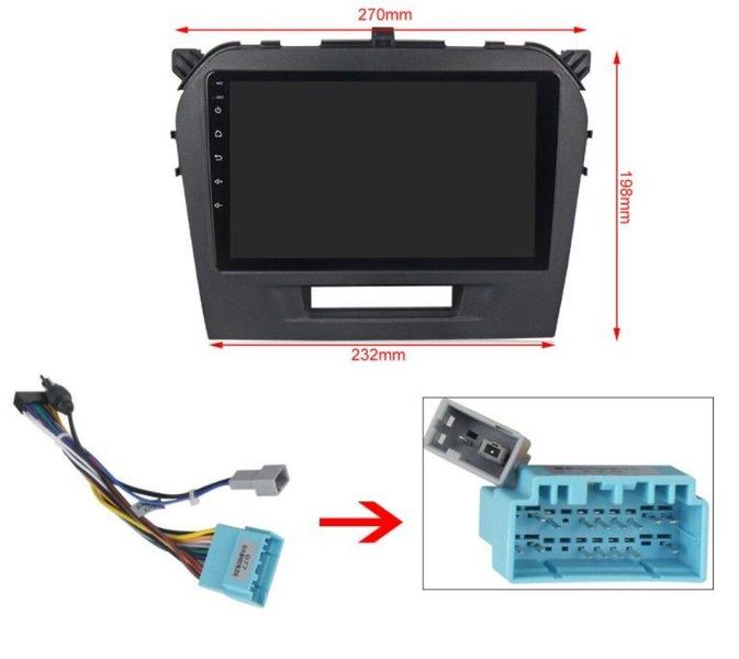 Штатна Магнітола Suzuki Vitara 2014-2018 на Android Модель ТС10-8octaTop-4G-DSP-CarPlay М-СГВн-9-ТС-4/32 фото