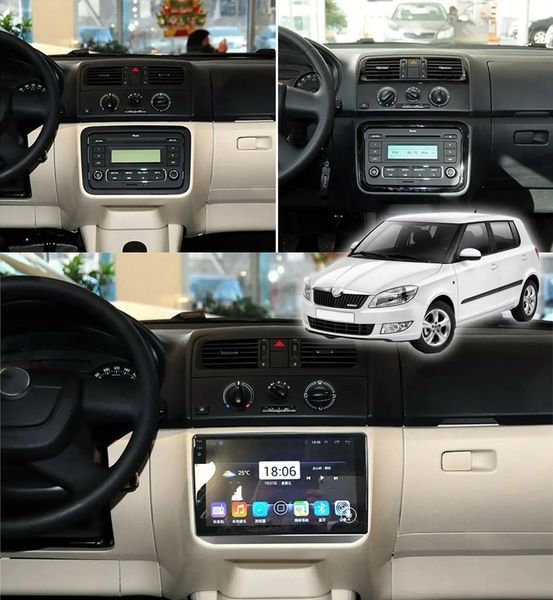 Штатна Магнітола Skoda Fabia 2008-2014 на Android Модель XyAuto-3GWiFi+Carplay 2/32 Гб М-ШФ-10-В2 фото