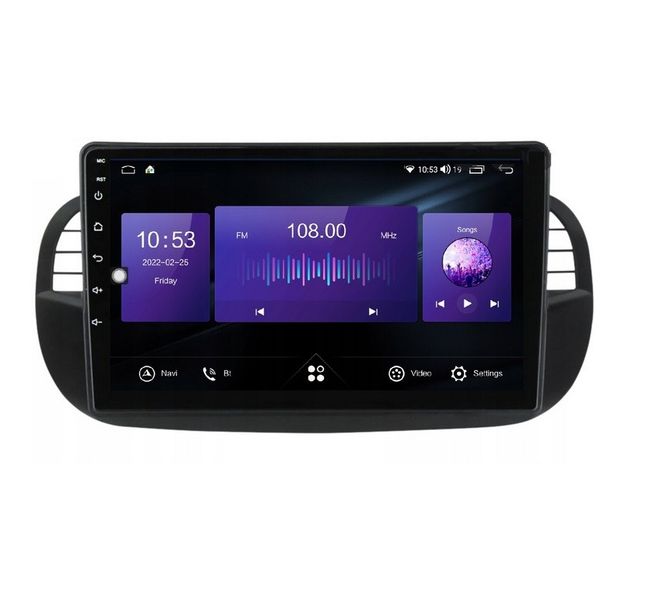 Штатная Магнитола Fiat F500 2007-2015 на Android Модель XYAuto-7212-8octa-CarPlay М-Ф500c-9-8я-2/32 фото