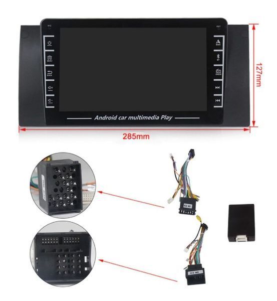 Штатна Магнітола BMW 5 Series E39 X5 e53 2004-2006 на Android Модель XyAuto-3GWiFi+Carplay 2/32 Гб М-БМВх5-9-В2 фото
