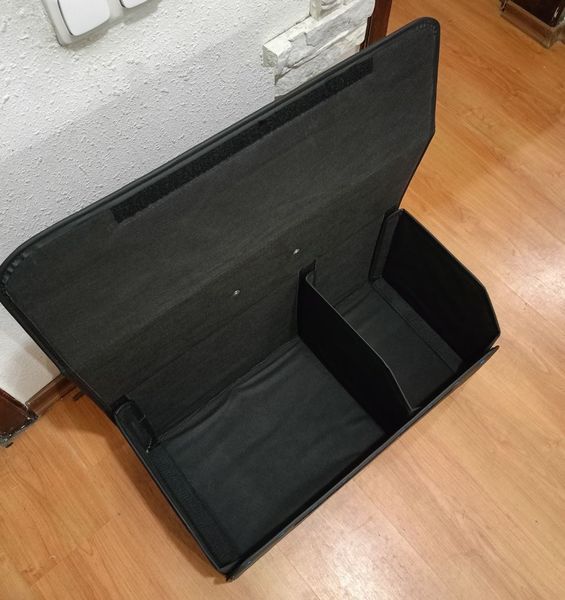 Органайзер складной для багажника авто 66*32*30 см, Черный с белым АОБ-301-14 фото