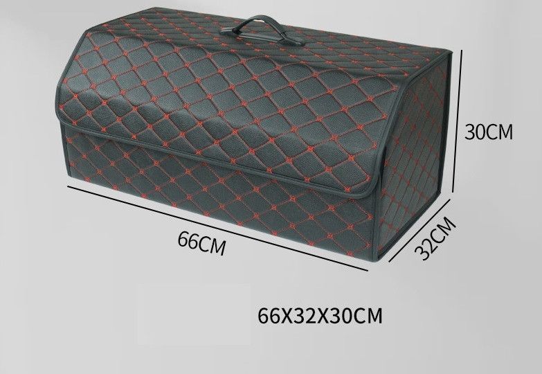Органайзер складной для багажника авто 66*32*30 см, Черный АОБ-301-34 фото