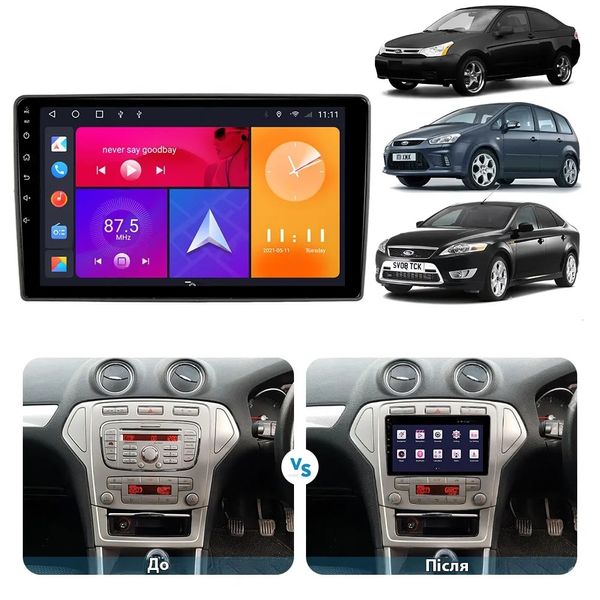 Штатная Магнитола Ford Focus, Mondeo, S-Max, C-Max, Galaxy, Kuga 2007-2015 на Android Модель JAC-3GWiFi М-Фунив-9-3Ж-1/32 фото