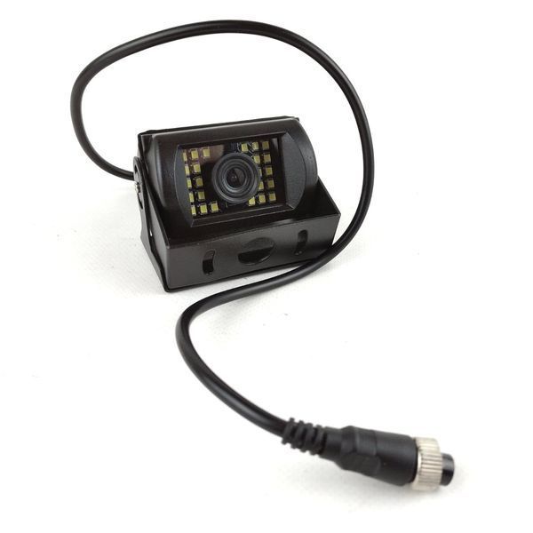 Універсальна камера переднього та заднього виду з LED-підсвічуванням для автобусів, вантажівок, спецтехніки (CCD/CVBS - 4PIN) КЗВ-193-41 фото