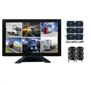 Монітор IPS 10&rdquo; 6-канальний з 6 камерами заднього виду для легкових та вантажних автомобілів (напівпричіп 13 м) М3-302-35 фото