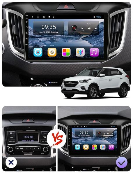 Штатная Магнитола Hyundai Creta 2015-2019 на Android Модель JAC-3GWiFi М-ХКРЕ-10-3Ж-1/32 фото