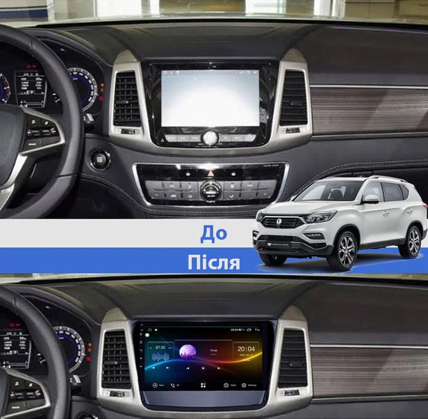 Штатная Магнитола SsangYong Rexton 2018 на Android Модель ТС10-8octaTop-4G-DSP-CarPlay М-СЯР-10-ТС-4/32 фото