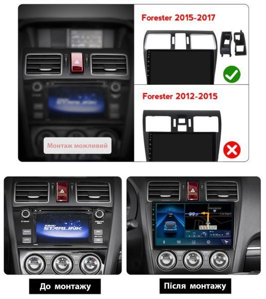 Штатная Магнитола Subaru Forester 2015-2017 Звуковая на Android Модель ТС10-8octaTop-4G-DSP-CarPlay М-СФ-9-Т6 фото